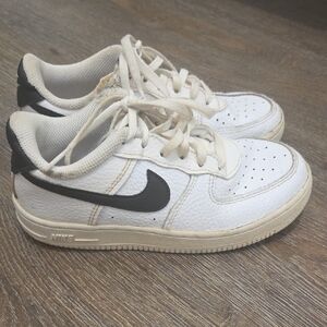 Nike Kids Cream and Black Sneakers Size 13 Little Girl